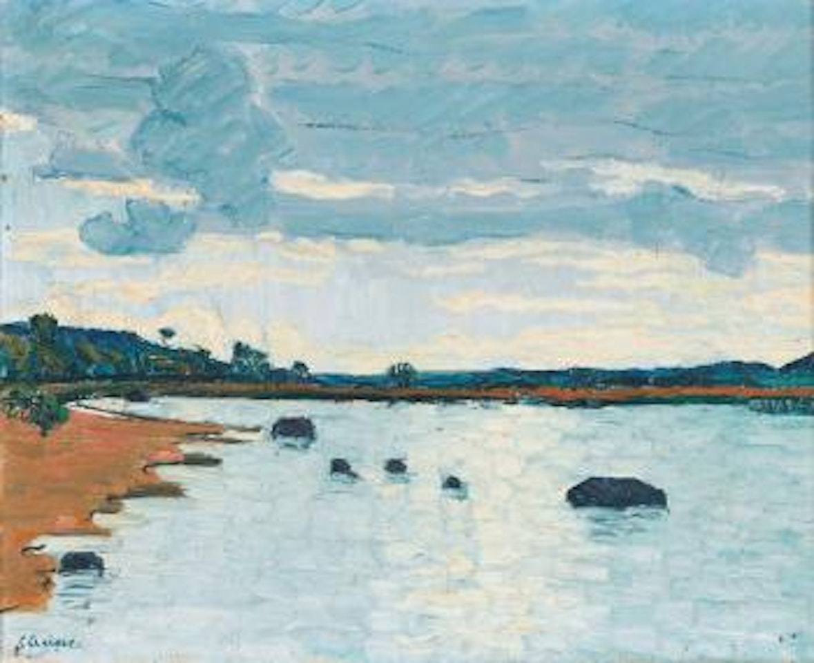 Sommerliche Uferpartie bei der St. Petersinsel by Ernst Geiger