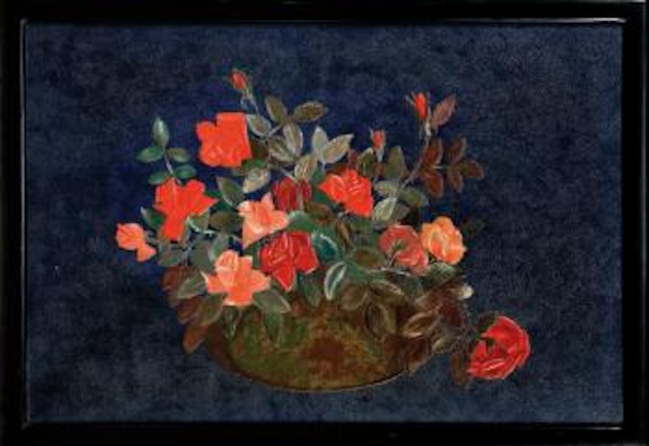 Bouquet de roses by Jean Dunand