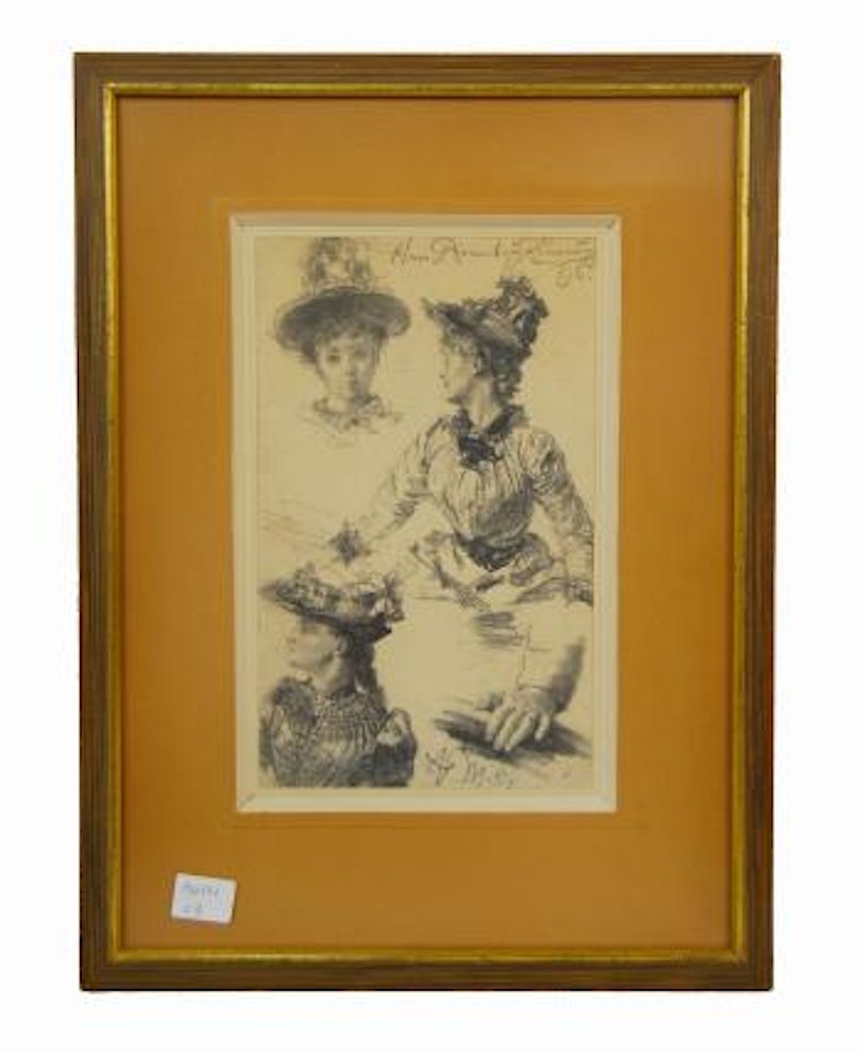 Study of a woman by Adolph Menzel