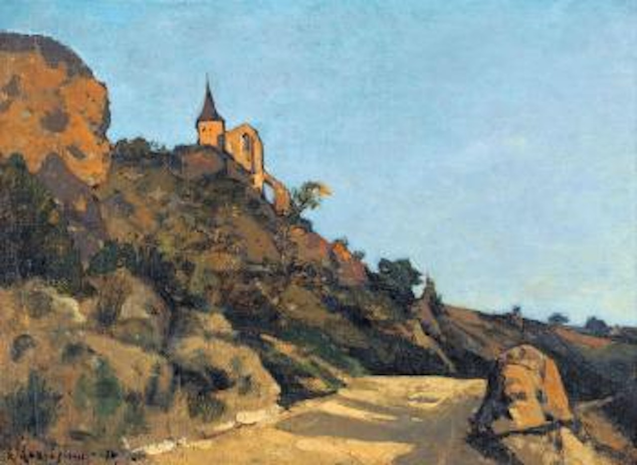 Eglise Saint-Pierre de Chateloy by Henri Harpignies