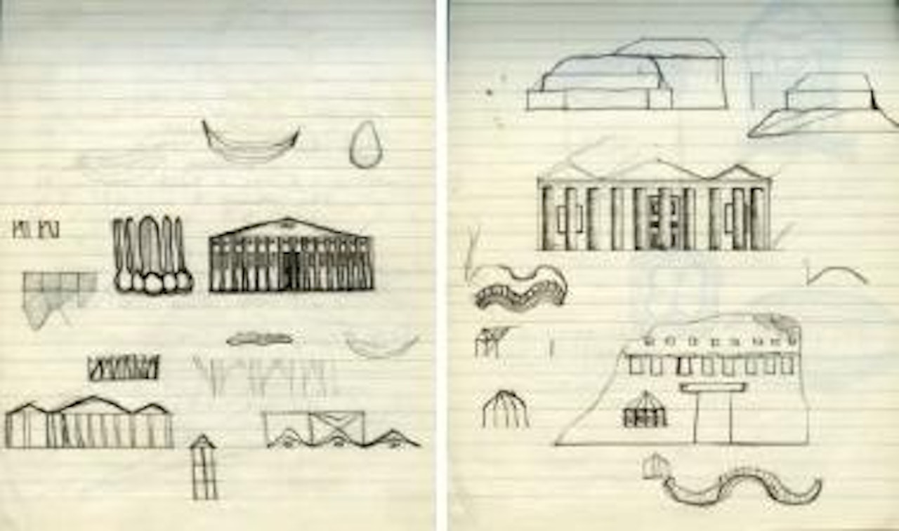 Études architecturales by Salvador Dali