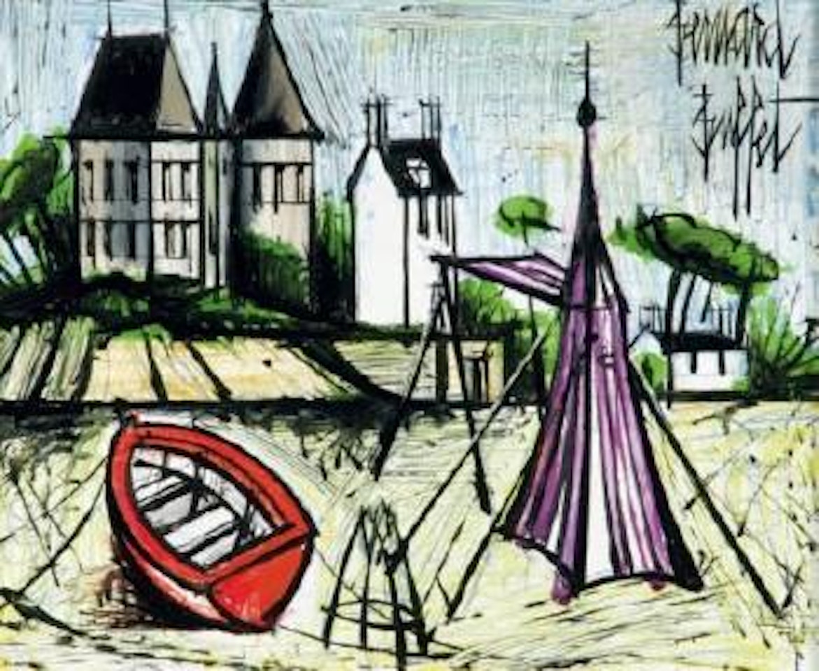 Barque et tente by Bernard Buffet