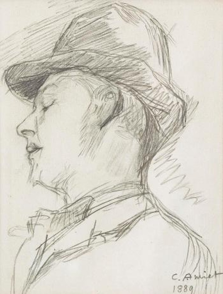 Junger Mann mit Hut by Cuno Amiet