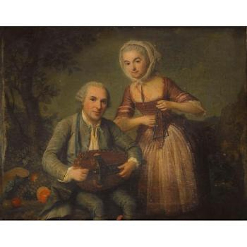 A Couple Of Musicians by French School