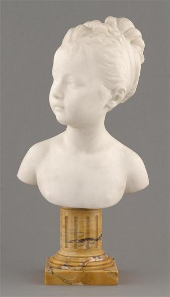 Marie Louise Brogniart enfant en buste by Jean-Antoine Houdon