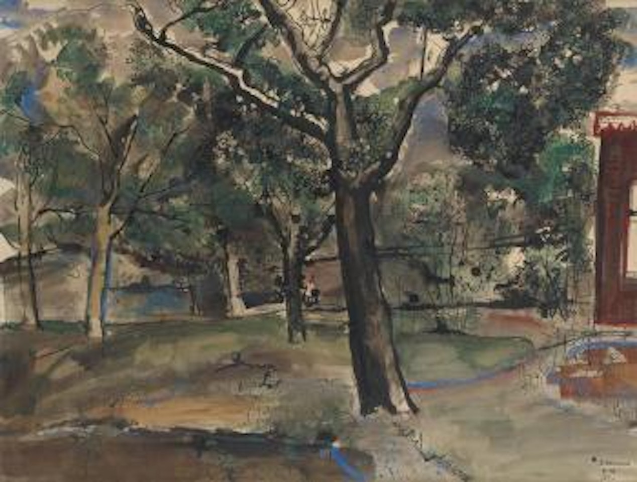 Parc à Spy by Paul Delvaux