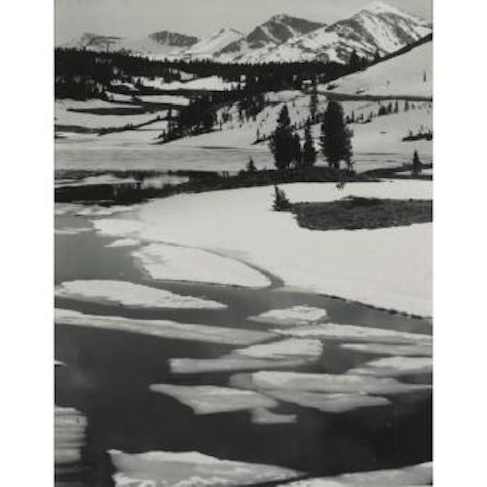Ice Breaking Upon High Sierra Lake by Ansel Adams
