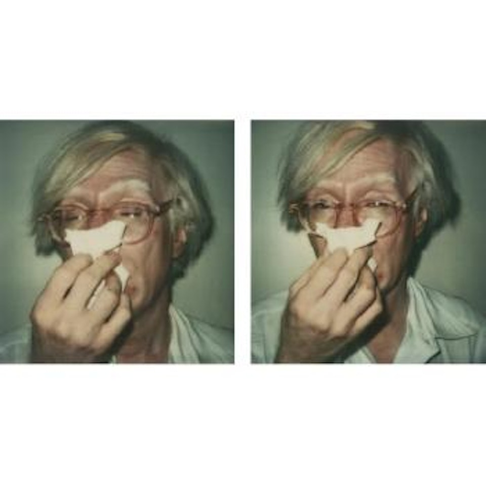 Andy Sneezing (Diptych) by Andy Warhol