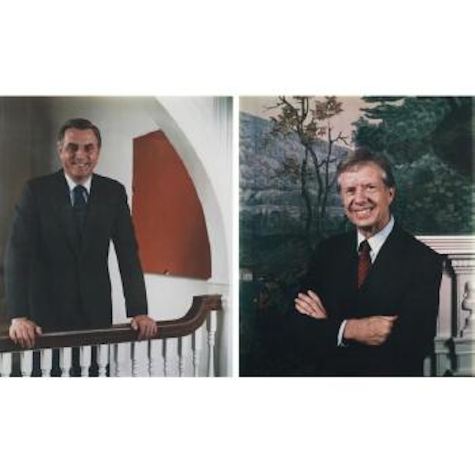 President James E. Carter And Vice President Walter Mondale by Ansel Adams