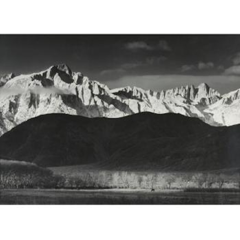 Winter Sunrise, Sierra Nevada, From Lone Pine, California by Ansel Adams