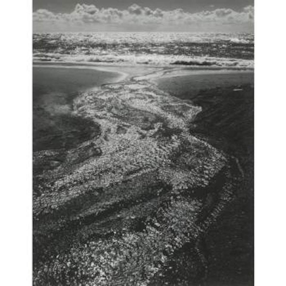 Stream And Ocean, Marin County, Calif. by Ansel Adams