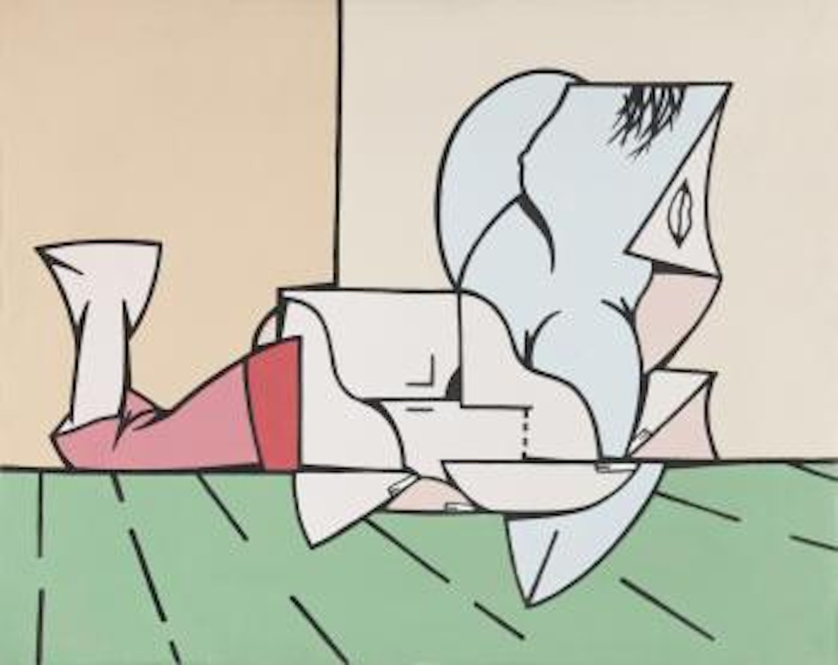 Piccolo interno su un orizzonte by Valerio Adami