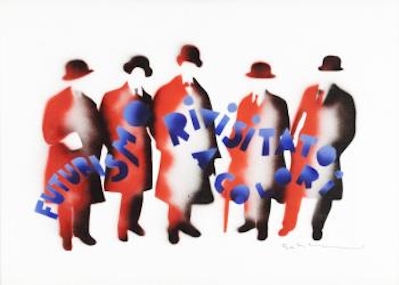 Futurismo rivisitato a colori by Mario Schifano