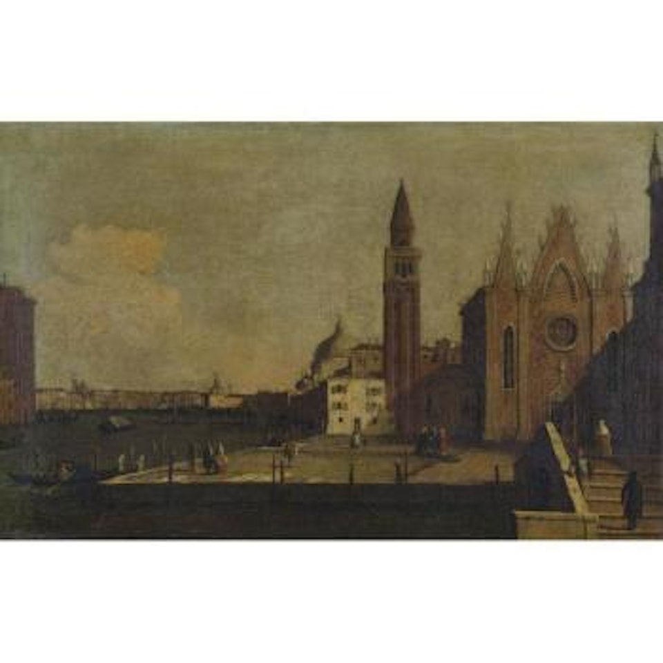 The Grand Canal Looking East From Santa Maria Della Carità Towards The Bacino by Canaletto