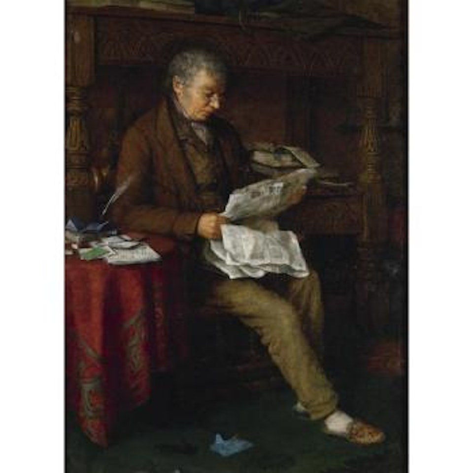 Reading The Standard by Charles Spencelayh