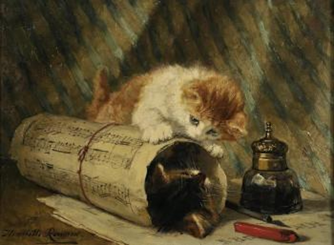Scherzoso ma non Troppo by Henriette Ronner-Knip