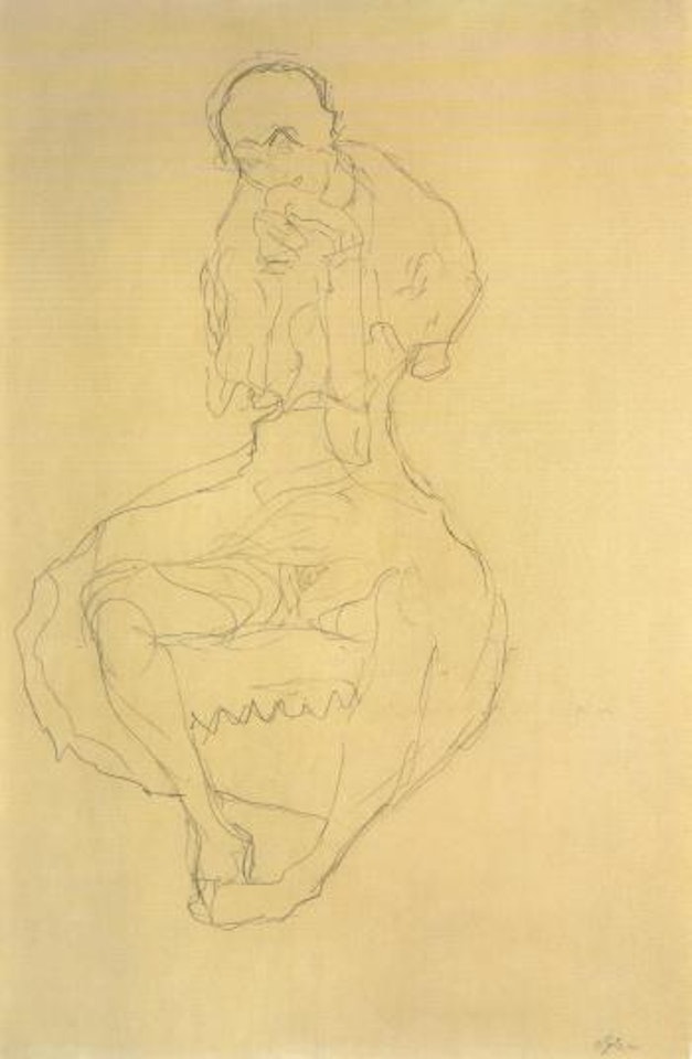 Sitzender Halbakt by Gustav Klimt