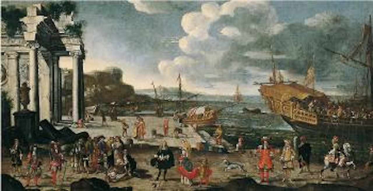 Arrivo di una principessa a Malta by Neapolitan School