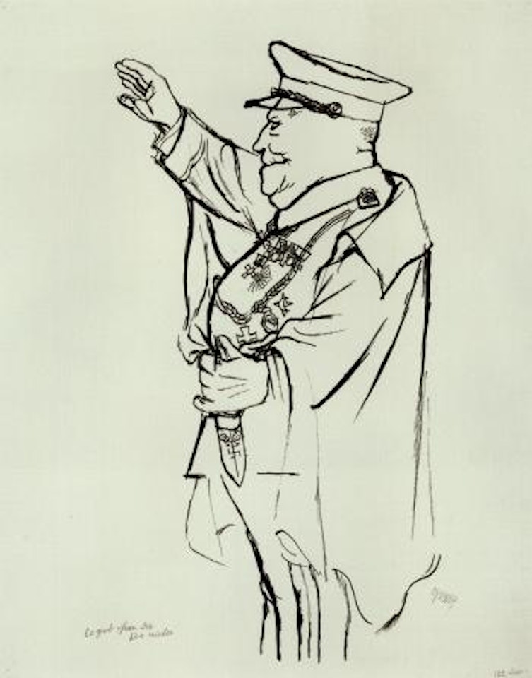 Er gab ihnen die Ehre wieder, der reichsprasident by George Grosz