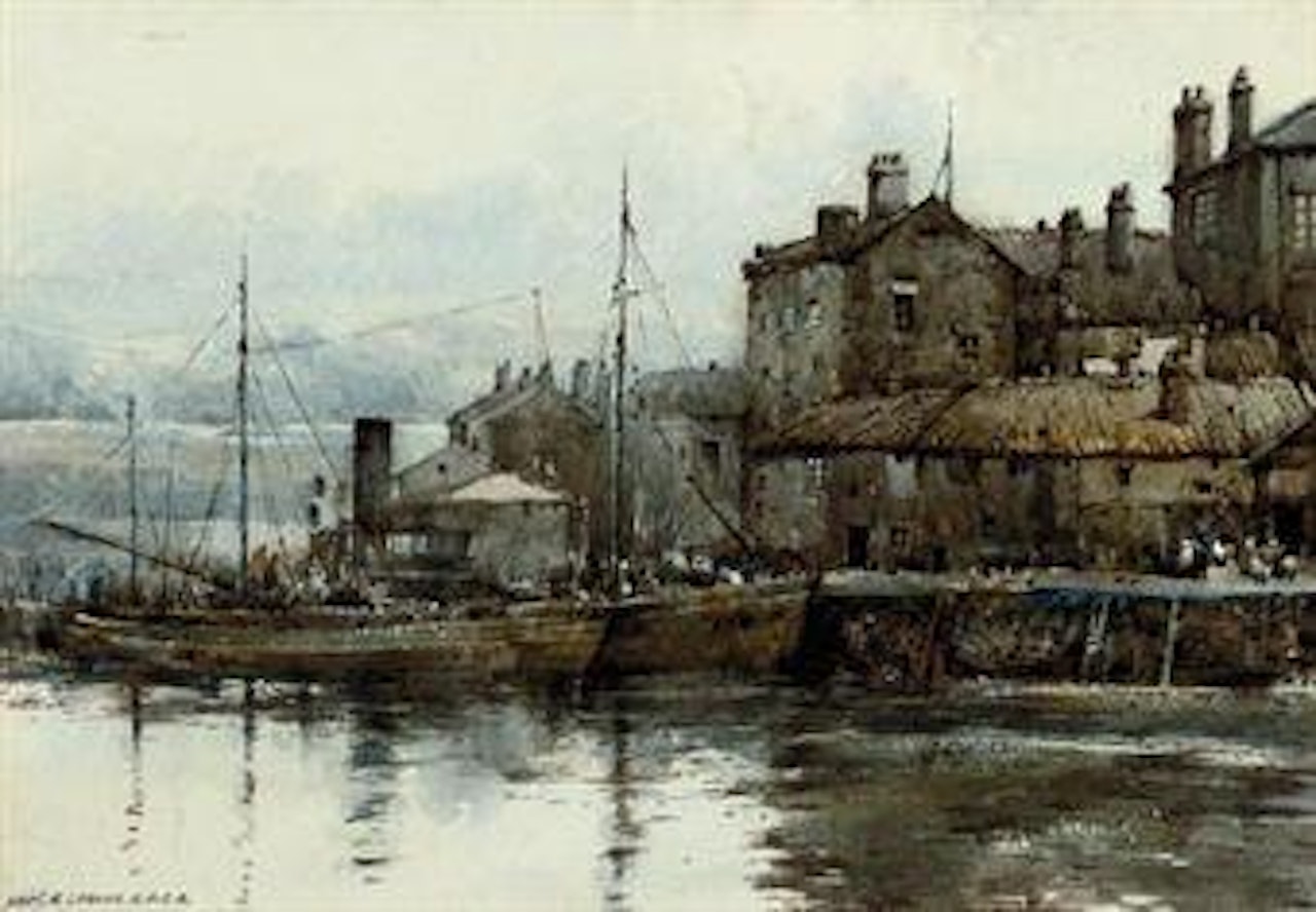 A Cornish fishing village by Noel Harry Leaver