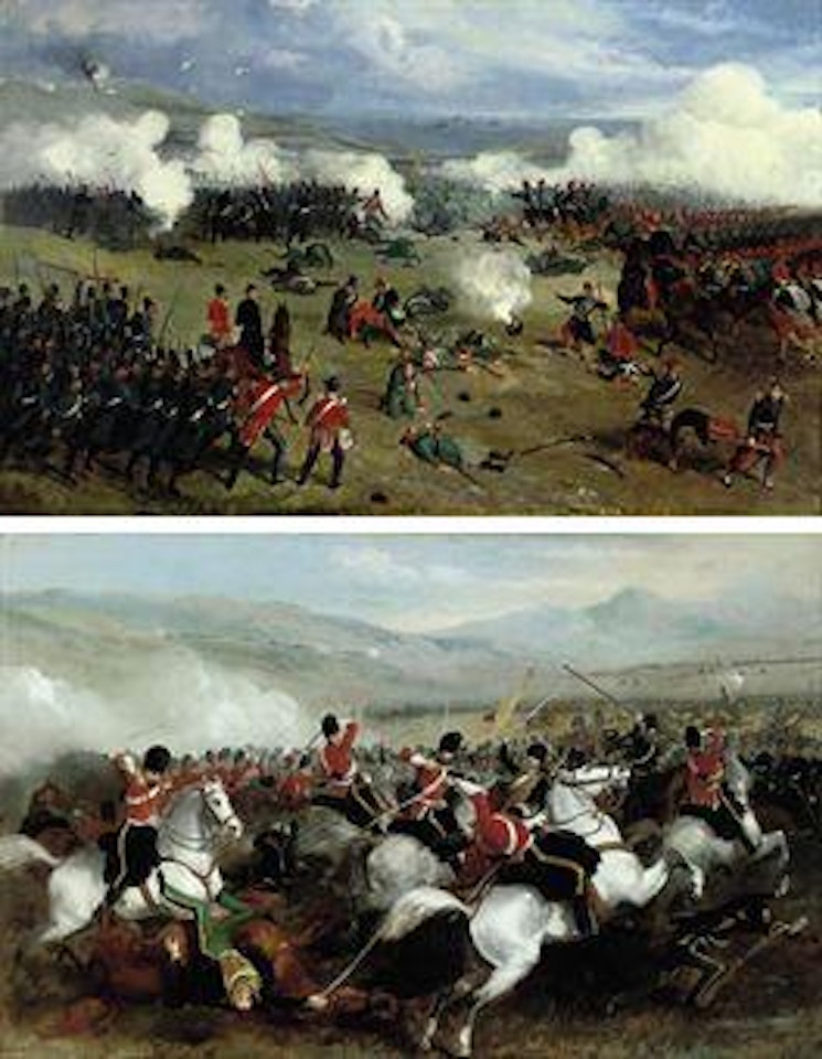 The Battle of Inkerman; and The Battle of Balaclava by English School