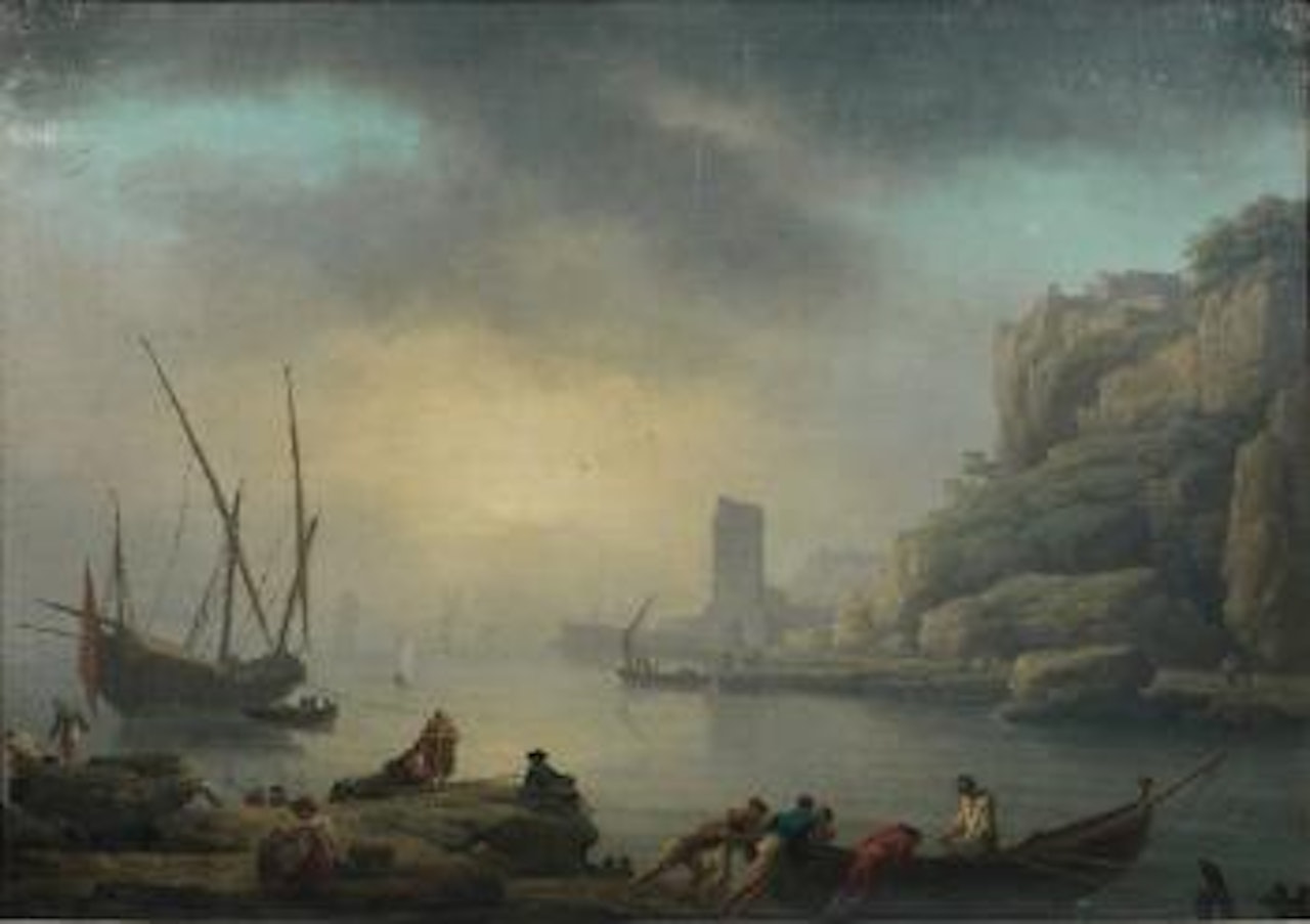 Le départ des pêcheurs by Claude Joseph Vernet