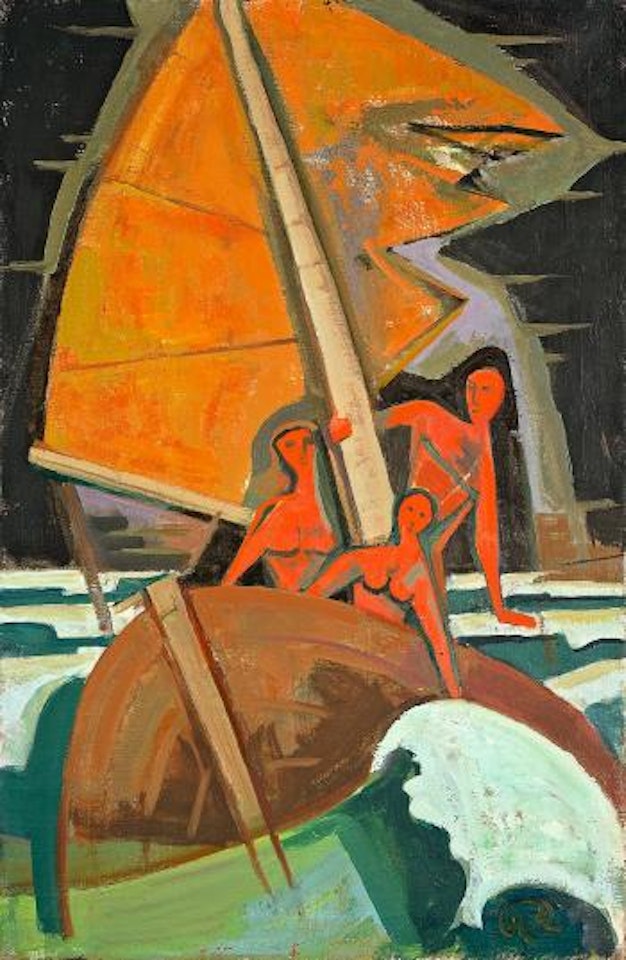 Boot in Sturm C by Karl Hofer