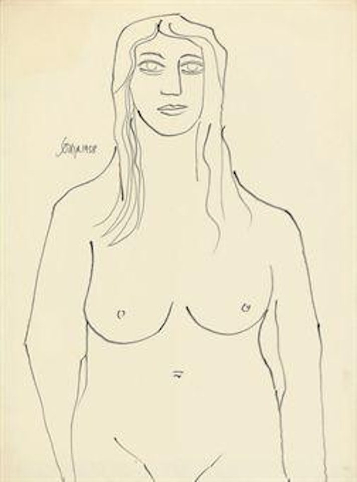 Untitled (Standing Nude) by Francis Newton Souza