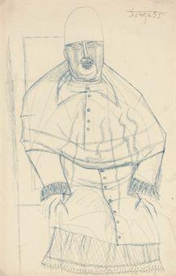 Untitled (The Pope) by Francis Newton Souza