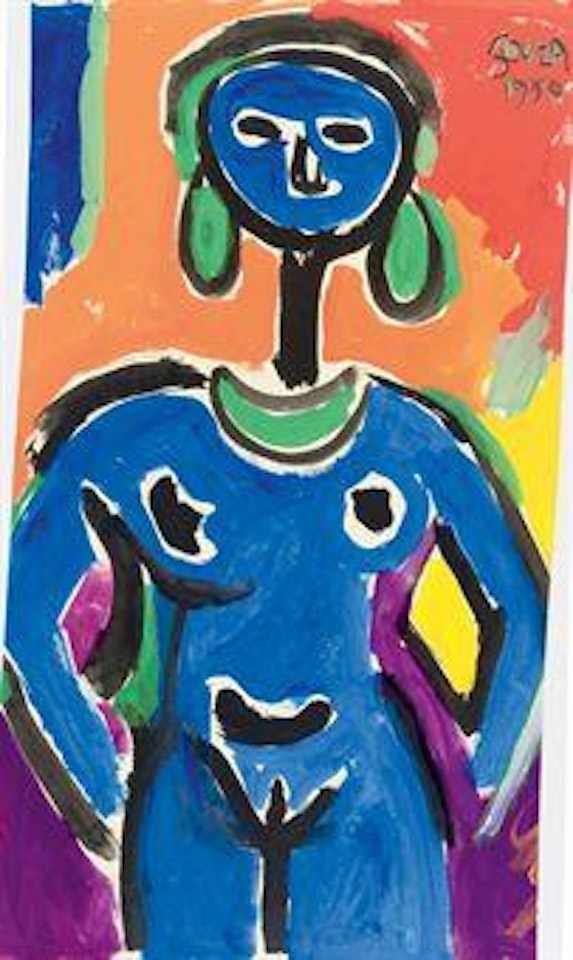 Untitled (Nude in Gouache) by Francis Newton Souza