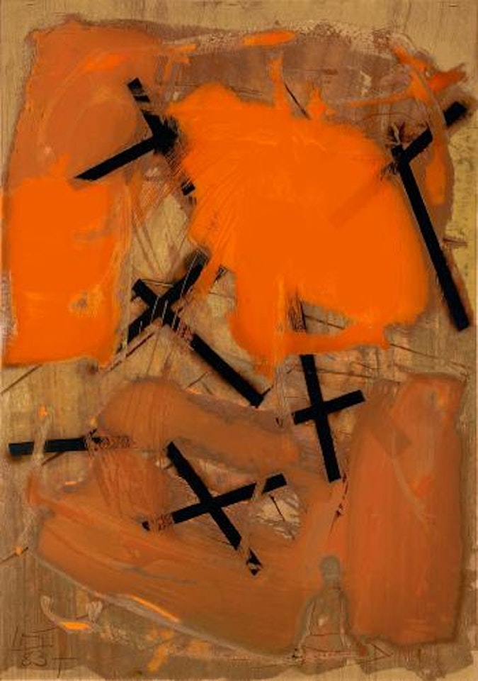 Mennigezeichnung by Imi Knoebel