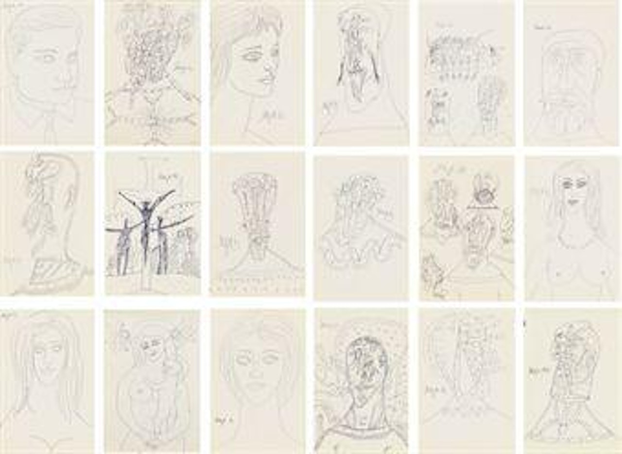 Sketch Book, 1963 (41 drawings) by Francis Newton Souza