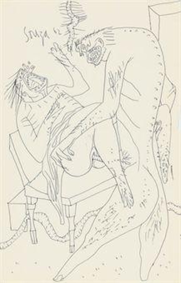 Untitled (Study for 'Fall-Out Mutation') by Francis Newton Souza