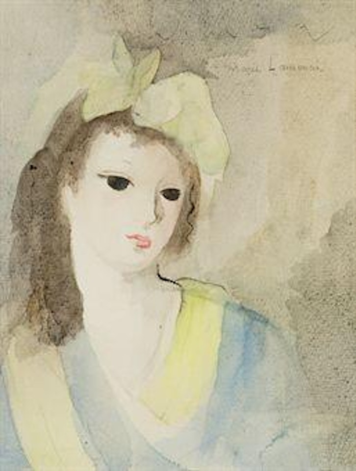 Jeune fille au ruban jaune by Marie Laurencin