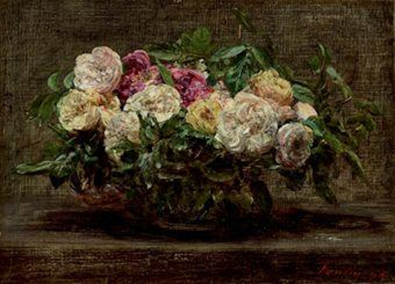 Roses épanouies by Henri Fantin-Latour