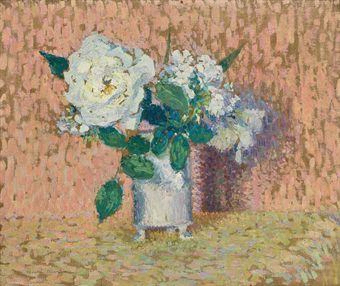 Une rose blanche by Henri Jean Guillaume Martin