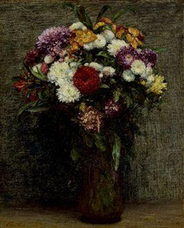 Chrysanthèmes et giroflées by Henri Fantin-Latour