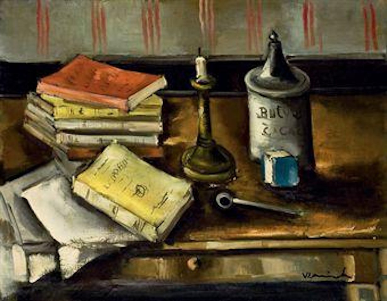 Nature morte aux livres by Maurice de Vlaminck