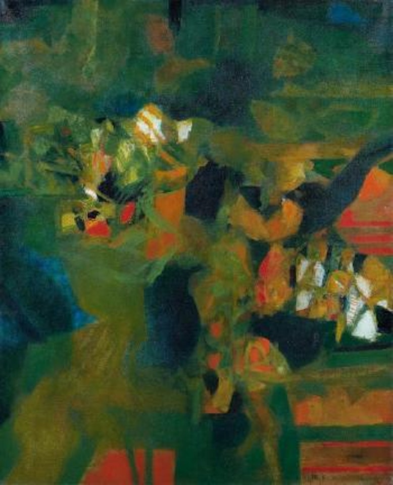 Green landscape by Sayed Haider Raza