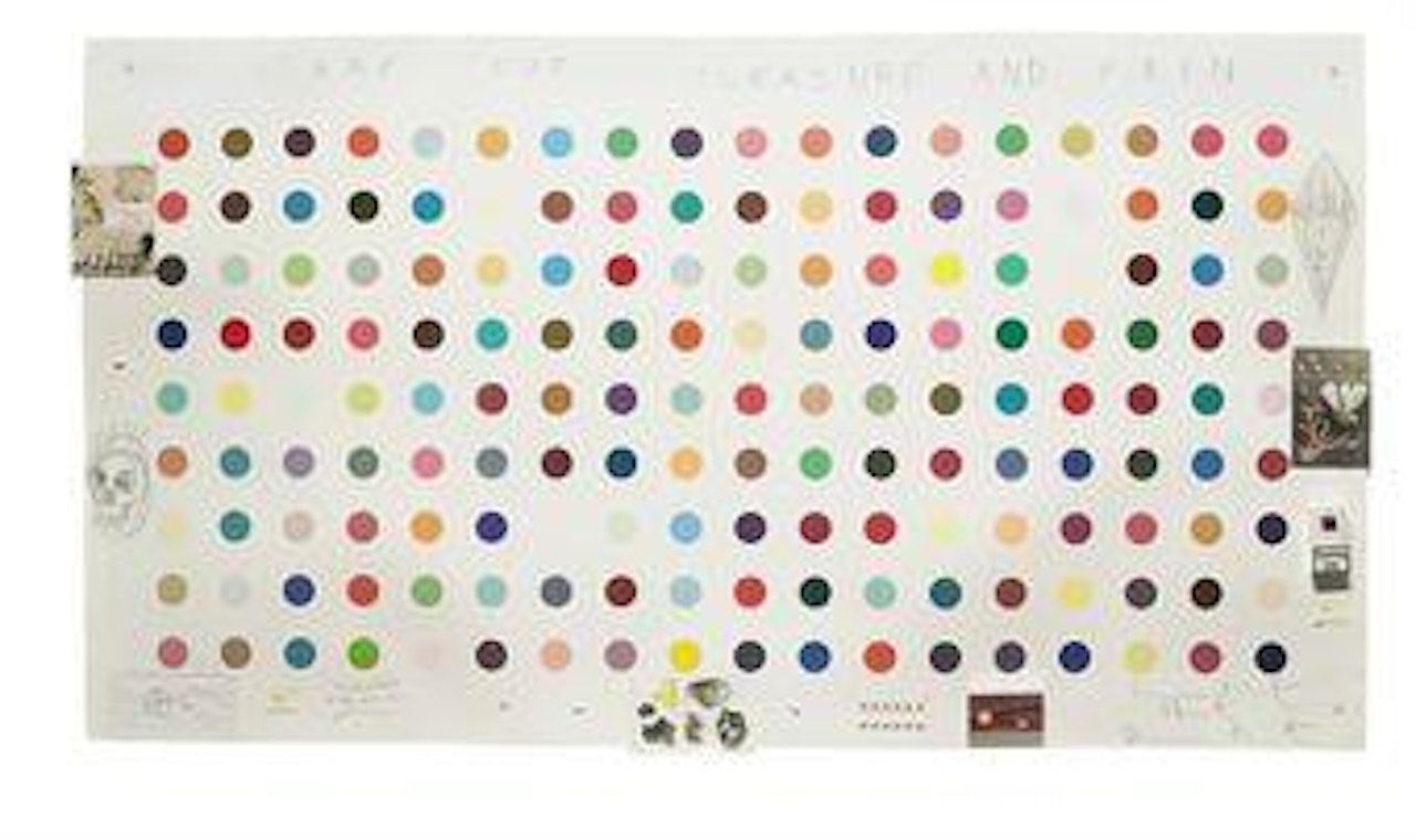 Stamp out of Pleasure and Pain by Damien Hirst