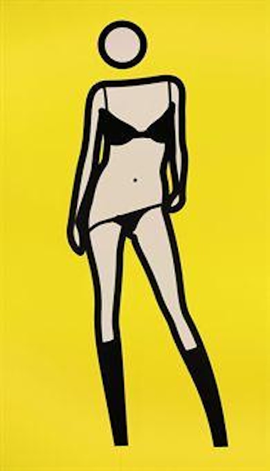 Sara Gets Undressed by Julian Opie