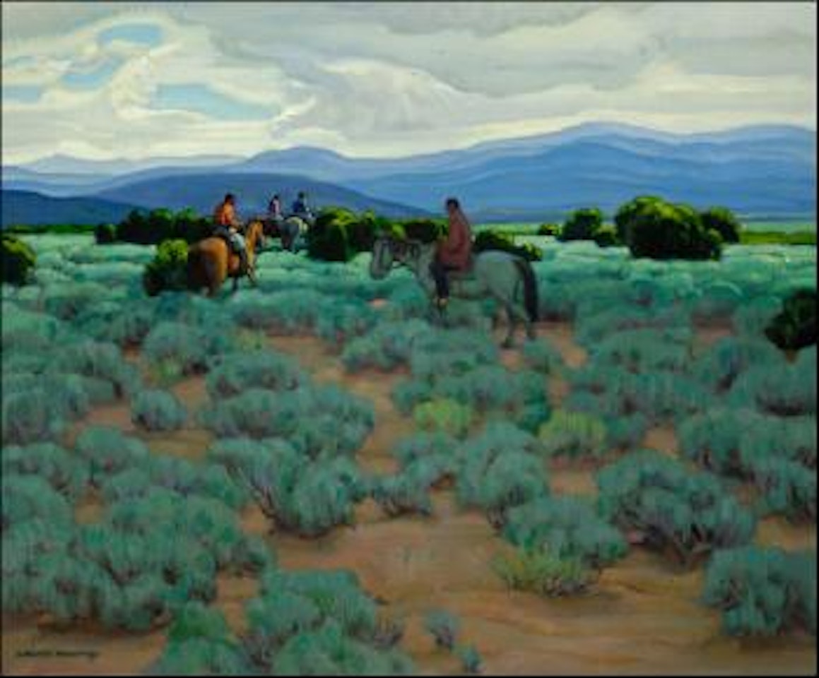 Riders in the sage by Ernest Martin Hennings