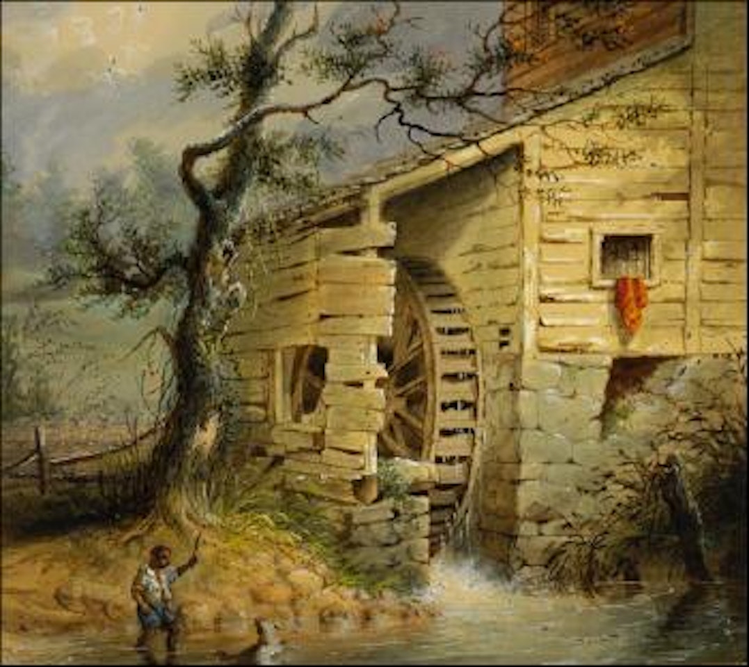 The old mill by Alfred Jacob Miller
