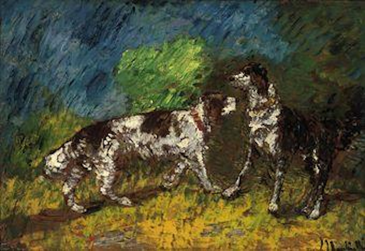 Fiston et son compagnon by Adolphe Monticelli