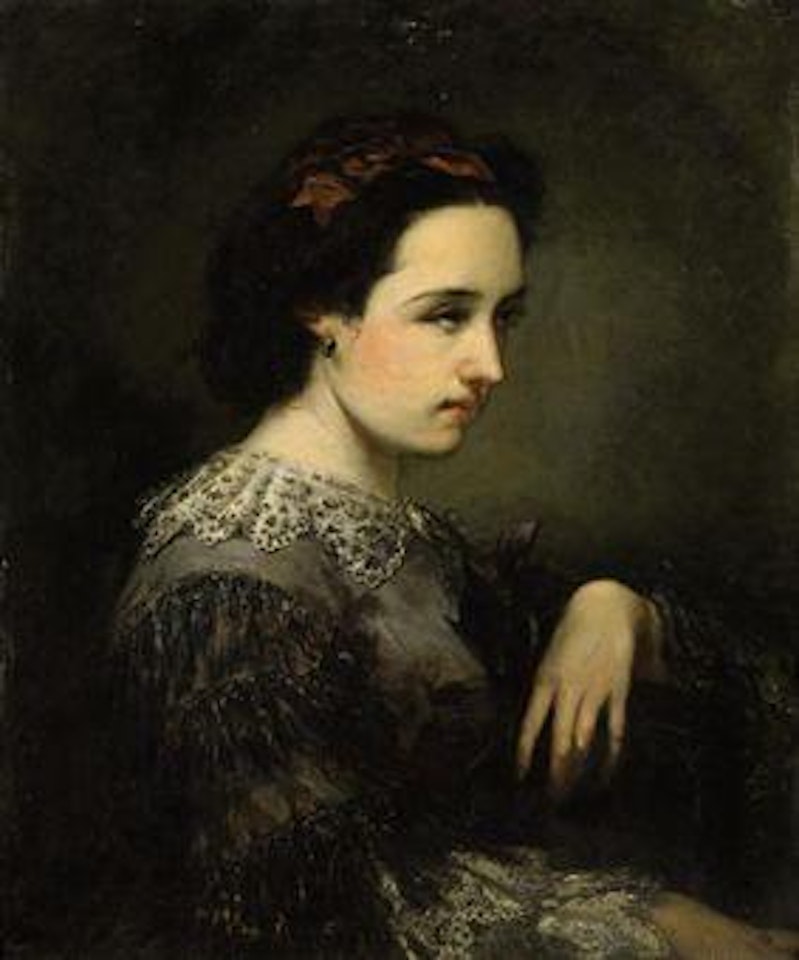 Portrait présumé de madame Viola by Adolphe Monticelli