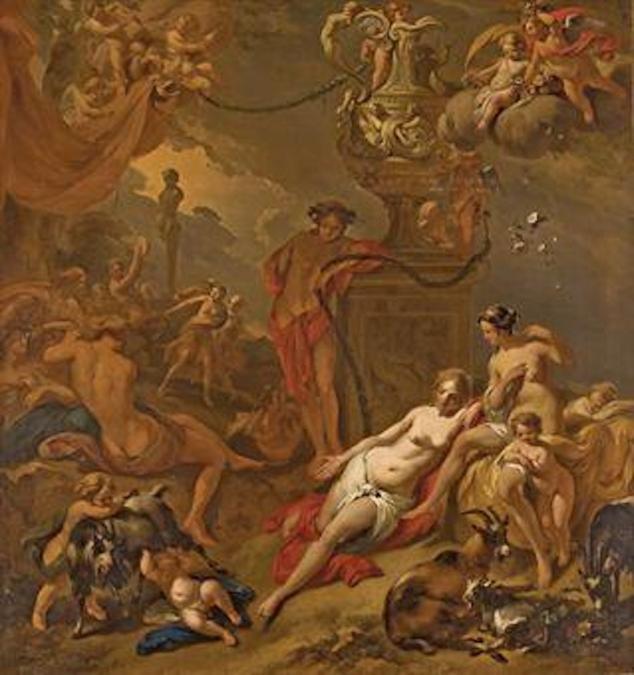 L'Enfance de Jupiter by Nicolaes Pietersz Berchem