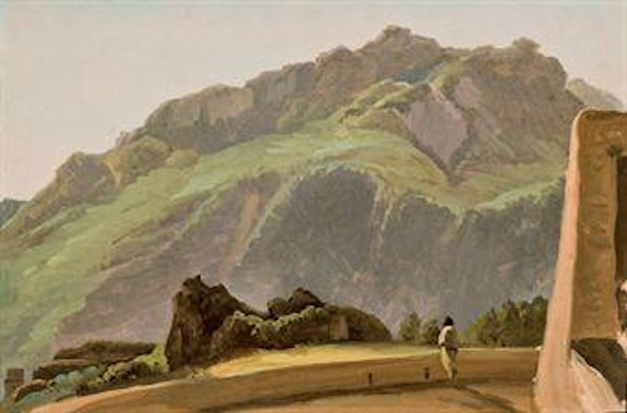 Vue du mont Epomeo sur l'île d'Ischia by Simon Denis