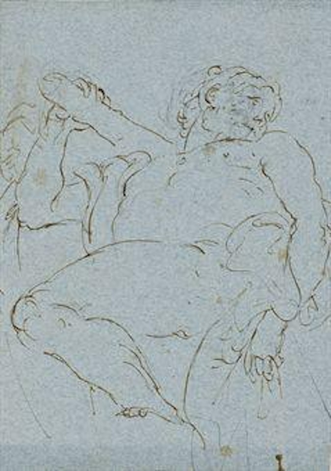 Hercule tenant une massue by Giovanni Battista Tiepolo