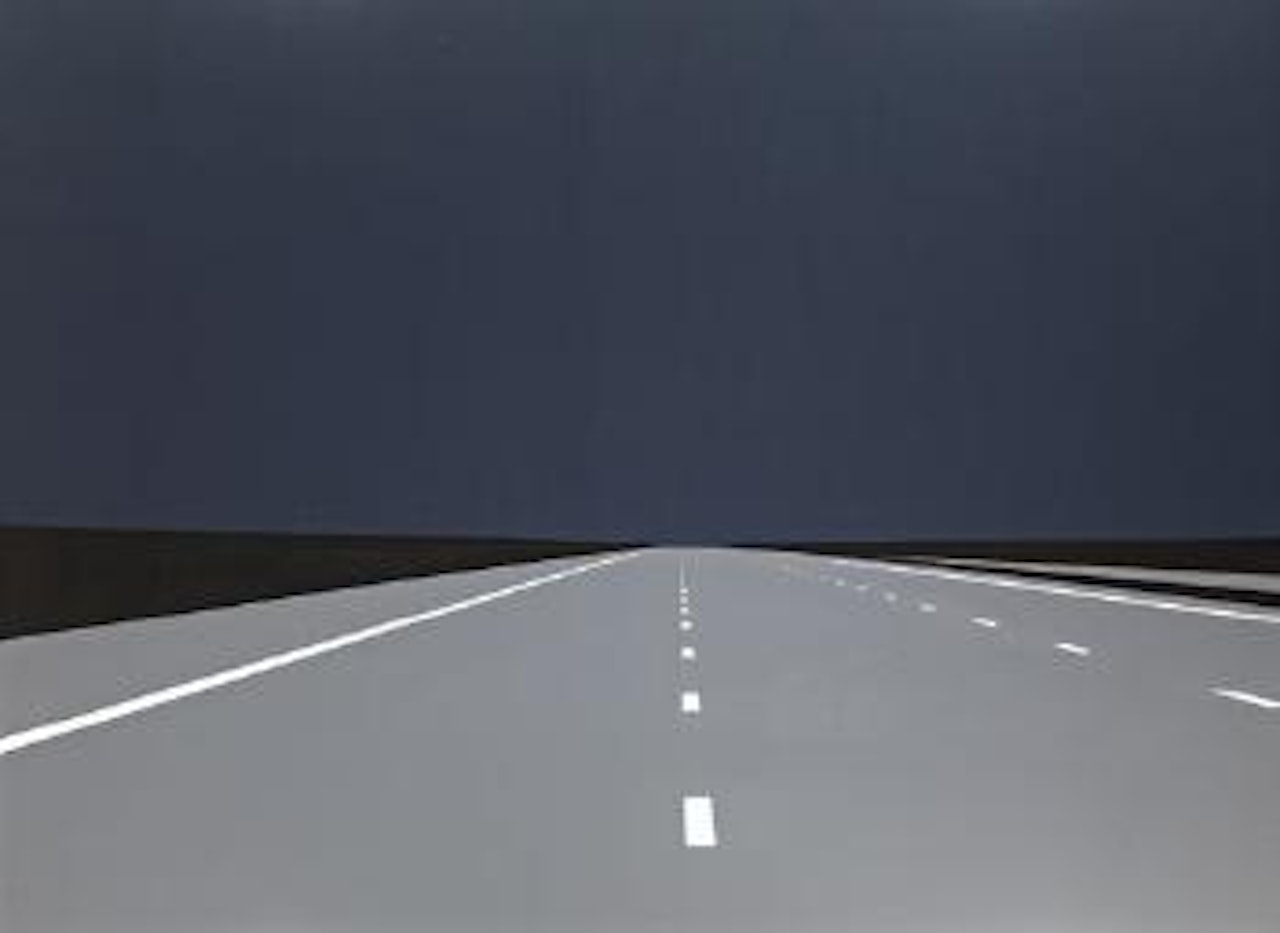 Imagine You are Driving at Night (3) by Julian Opie