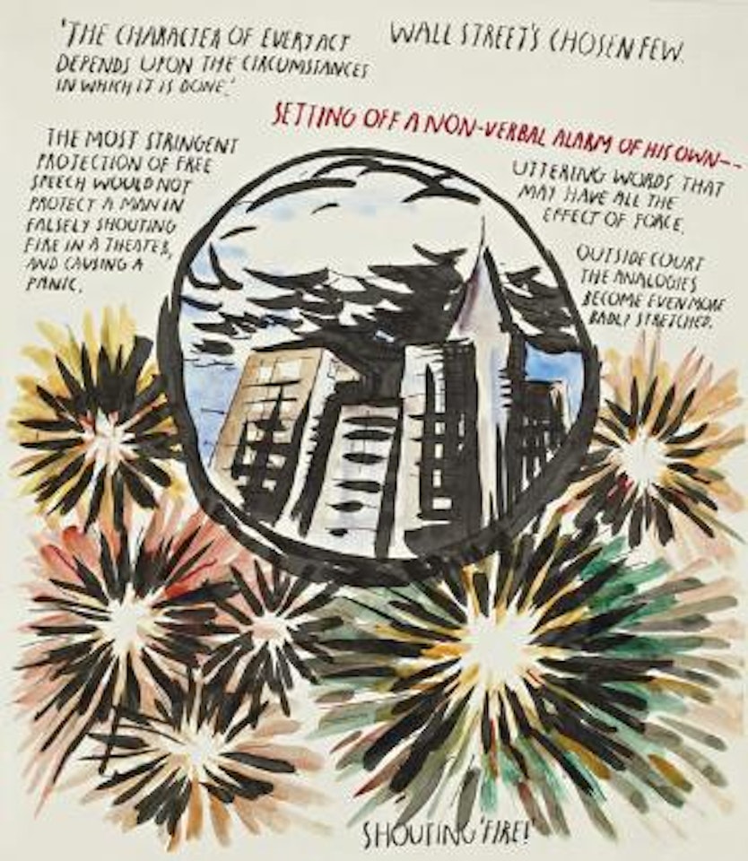Untitled (Wall Street's Chosen Few...) by Raymond Pettibon